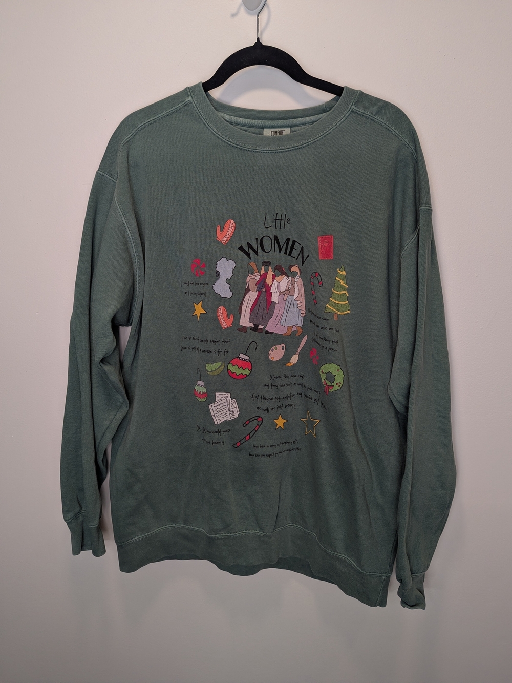 Girl Tribe Co Little Women Icons Graphic Crewneck Sweatshirt Fall Cozy Hygge XL